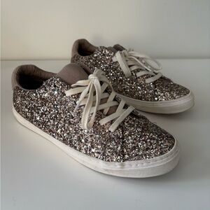 Sparkly Glitter Women’s Sneakers Size 6